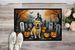 Yellow Labrador Retriever Spooky Halloween Doormat Front Door Mat Indoor Outdoor Rugs For Entryway, Non Slip Washable Low Pile, 24H X 36W_maomaolike.com