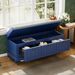 Classic Storage Bench With Cushioned Seat And Three Drawers For Entryway And Living Room_maomaolike.com