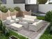 10 Piece PE Rattan Patio Furniture Set, Sectional Sofa Set, Outdoor Patio Furniture Set With Cushions & Tempered Glass Coffee Table_maomaolike.com