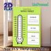 Thermometer Savings Tracker Painting Poster, Light Green Cute Cartoon-style Poster, Practical Tool To Track Savings Progress, Ideal For Home Office_maomaolike.com