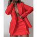 Women's Clothing fashion suit tops + short skirt two-piece suits _maomaolike.com