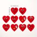 500Pcs Red Heart Self-Adhesive Sealing Stickers With Smile Faces, Paper Gift Tag Labels For Envelopes, Packaging, And Gift Box Decoration_maomaolike.com