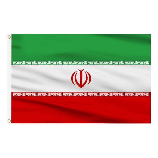 3x5 Ft Double Side Printed Iran Flag, Hanging Flag With Polyester, Vivid Color And UV Fade Resistant, Iranian Flags Decoration_maomaolike.com