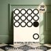 Minimalist Geometric Circle Painting Poster, Vintage Monochrome Abstract Graphic Poster, Sleek Artistic Wall Decor Suitable For Living Room, Office_maomaolike.com
