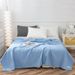 100% Cotton Waffle Weave Blanket - Summer Weight Throw Sofa/Bed Multi-Use Lightweight Cover For Nap Travel & Air_maomaolike.com