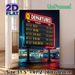 Airport Departures Board Painting Poster, Vintage Neon-lit Retro Flight Schedule Poster, Nostalgic Travel-inspired Decor Suitable For Living Room_maomaolike.com