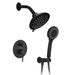 Round Shower System Wall Mounted Rain Mixer Combo Set_maomaolike.com