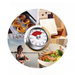 Mechanical Kitchen Timer Mini Household Cooking New Magnetic Visual Learning Self-discipline Reminder_maomaolike.com