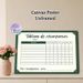 French Reward Chart Painting Poster, Elegant Vintage-style Green Bordered Poster, Practical Tool To Track Weekly Tasks And Set Rewards, Ideal For Home_maomaolike.com