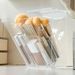 Makeup Storage Tube Acrylic Lipstick Compartment Eyeshadow Eyebrow Foundation Organizer Large Capacity Brush Holder_maomaolike.com