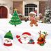 5PCS Christmas Decorations Yard Signs Santa Claus Reindeer Snowman Xmas Signs Outdoor For Christmas Outdoor Holiday Garden Yard Lawn Decor_maomaolike.com