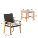 3 Pieces Patio PE Wicker Furniture Set Acacia Wood Outdoor Conversation Bistro Set_maomaolike.com