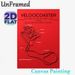 Velocicoaster Roller Coaster Painting Poster, Sleek Red-toned Structural Diagram Poster, Displays Detailed Ride Sections & Parameters, Ideal For Home_maomaolike.com