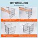 VEVOR 4 Pack Plant Protectors From Animals, 13.4'' X 13.4'' Chicken Wire Plant Protector, Plant Cages For Outdoor Plants, Flowers & Vegetables, Keeps Bunny Chicken Squirrels Out, 16pcs Metal Mesh_maomaolike.com