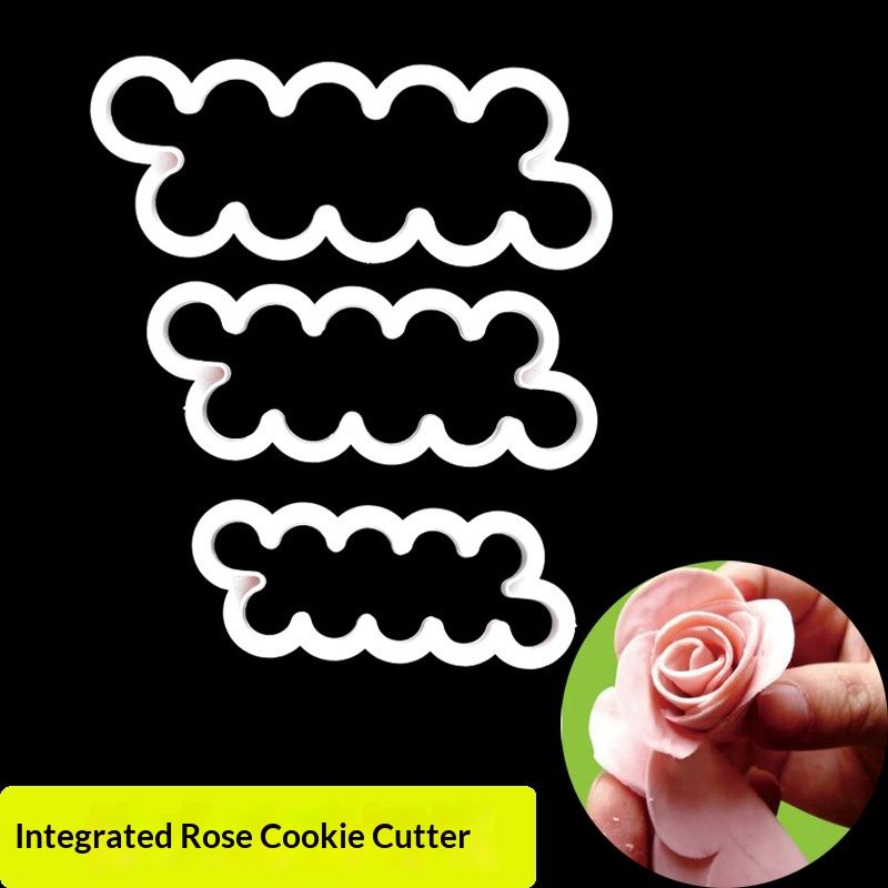 Integrated Rose And Peony Baking Tool Cutter Fondant Stamp Sugar Flower Cake Mold Shaping_maomaolike.com