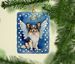 Papillon My Angel Porcelain Ornament Christmas Tree Hanging Decorations For Home Christmas Holiday, Rectangle, Gift, Multicolor_maomaolike.com
