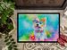 Westie Hippie Dawg Doormat Front Door Mat Indoor Outdoor Rugs For Entryway, Non Slip Washable Low Pile, 24H X 36W_maomaolike.com
