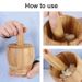 Kitchen Bamboo Garlic Pounder Food Stirrer For Home & Commercial_maomaolike.com