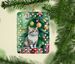 Li Hua Cat By The Christmas Tree Porcelain Ornament Christmas Tree Hanging Decorations For Home Christmas Holiday, Rectangle, Gift, Multicolor_maomaolike.com