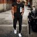 Men's Clothing loose sports suit 3D digital printing personalized fashion short-sleeved trousers_maomaolike.com