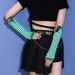 Christmas Winter gloves Christmas sleeves bow striped knee high socks long socks bow pom pom Christmas socks_maomaolike.com