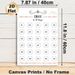 $1000 30-Day Savings Challenge Painting Poster, Cute Hand-drawn Colorful Accented Savings Tracker Poster, Practical Tool To Achieve $1000 Saving Goal_maomaolike.com