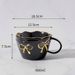 Large Capacity Mug Birthday Gift Cup Coffee Cup Girly Heart With Handle Bow Flower Tea Cup_maomaolike.com