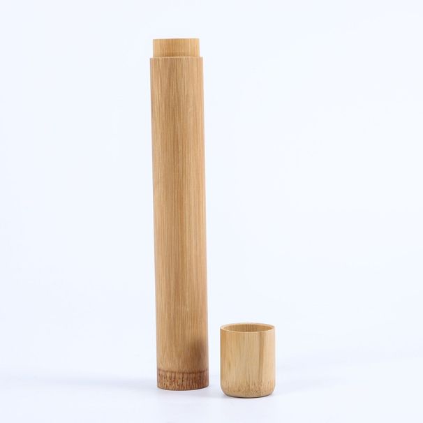 Bamboo Toothbrush Novelty Wooden Teeth Brush Soft-bristle Bamboo Fibre Wooden Handle Bamboo Tube Charcoal Set_maomaolike.com