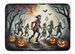 Zombies Spooky Halloween Memory Foam Kitchen Mat Machine Washable Anti-Fatigue Mat Cushion Comfort Bath Mat Or Kitchen Rug_maomaolike.com