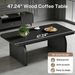 Coffee Table, Farmhouse Center Table Low Cocktail Tea Table_maomaolike.com
