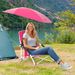 Beach Umbrella Chair For Adults With Adjustable Parasol UPF50+ Sun Tear-proof 600D Oxford Fabric 360° Adjustable Tilt_maomaolike.com