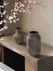 1PC Ceramic Antique Tile Pizza Style Vase Suitable For Japanese Art Decoration Farmhouse Interior Flower Arrangement Beautiful Ornament_maomaolike.com