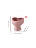 1pc Love Shape Design Pink Cute Ceramic Vase Small Fresh Style Suitable For Ornaments Decorative Vase Can Hold Water Flower Arrangement Vase_maomaolike.com