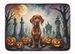 Vizsla Spooky Halloween Memory Foam Kitchen Mat Machine Washable Anti-Fatigue Mat Cushion Comfort Bath Mat Or Kitchen Rug_maomaolike.com