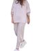 Women's Fashion Solid Color Pullover Loose Casual Sports Pants Suit_maomaolike.com
