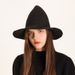 Unisex Cotton yarn wizard knitted Halloween witch hat spire foldable magic hat_maomaolike.com