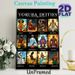 Yoruba Deities Painting Poster, Vibrant Illustrated Poster, Features Diverse Traditional Yoruba Deities, Cultural Artistic Decor Ideal For Home, Study_maomaolike.com