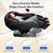 Massage Chair Full Body, Zero Gravity SL-Track Shiatsu Massage Recliner Chair With Body Scan, Airbags, Foot Rollers, Deep Yoga Stretch, Heating (Black)_maomaolike.com