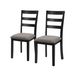 Farmhouse Style Dining Chairs Set Of 2, Wooden Kitchen Chairs, Solid Wood Legs, High Ladder Back, Non-Slip Foot Pads, Sturdy Design, 275lbs Capacity – Perfect For Dining Room Or Kitchen, Gray_maomaolike.com