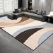 Living Room Rug Large Size Gorgeous Gold Frame Design Bedroom Rug Plush Thickened Machine Washable Thickened Underlay Interior Decorative Rug_maomaolike.com