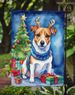 Jack Russell Terrier Christmas Reindeer Garden Flag Mailbox Flag Decorative Yard Flag Banner Outside Patio Artwork Yard Flower Beds, Garden Size, Multicolor_maomaolike.com