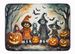 Trick Or Treaters Spooky Halloween Memory Foam Kitchen Mat Machine Washable Anti-Fatigue Mat Cushion Comfort Bath Mat Or Kitchen Rug_maomaolike.com