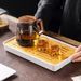 Smoked Glass Teapot With Walnut Wood Handle, Office Tea-water Separation Kettle, High-temperature Resistant High_maomaolike.com