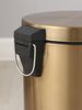 Modern 5L Stainless Steel Champagne Silent Hotel Bathroom Dust Bin And Kitchen Household Metal Waterproof Garbage Can_maomaolike.com