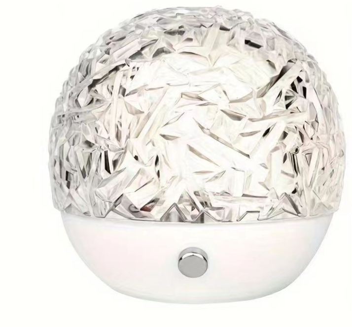 Cross-Border Round Dynamic Water Rile Shadow Atmoshere Table Bedroom Night Light Rotating Colorful LED Projection_maomaolike.com