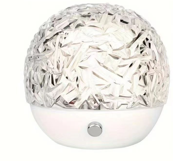 Cross-Border Round Dynamic Water Rile Shadow Atmoshere Table Bedroom Night Light Rotating Colorful LED Projection_maomaolike.com