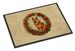 Finnish Spitz Christmas Flowers Doormat Front Door Mat Indoor Outdoor Rugs For Entryway, Non Slip Washable Low Pile, 24H X 36W_maomaolike.com