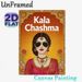 Kala Chashma Indian Traditional Painting Poster, Vibrant Ethnic Style Poster, Eye-catching Cultural Design Featuring Woman In Traditional Attire With_maomaolike.com