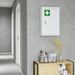 12" X 18" Lockable Medicine Cabinet, 3 Tier Steel Medical Wall Box With 2 Keys And Shelves_maomaolike.com