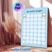 Potty Chart Painting Poster, Cute Cartoon-style Light Blue Poster With Toilet, Diaper And Star Elements, Practical Tool For Tracking Potty Training_maomaolike.com